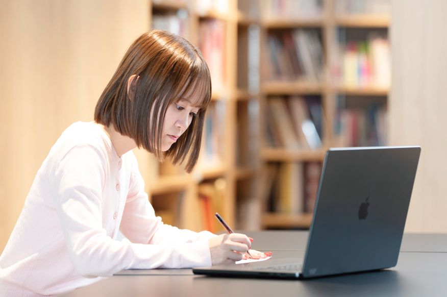 作文「大」添削会の様子